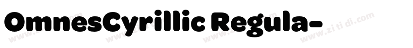 OmnesCyrillic Regula字体转换